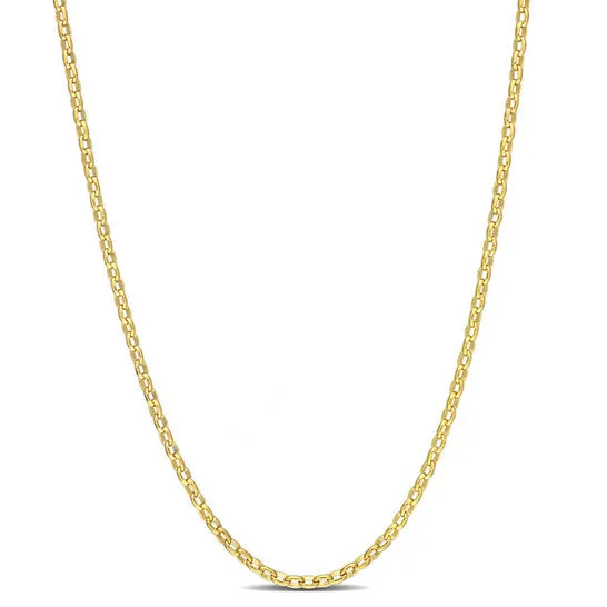 JMS always Necklaces Original AMOUR Rolo Chain Necklace In Yellow Plated Sterling Silver 20 In JMS always Necklaces Original AMOUR Rolo Chain Necklace In Yellow Plated Sterling Silver 20 In