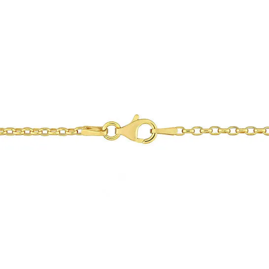 JMS always Necklaces Original AMOUR Rolo Chain Necklace In Yellow Plated Sterling Silver 20 In JMS always Necklaces Original AMOUR Rolo Chain Necklace In Yellow Plated Sterling Silver 20 In