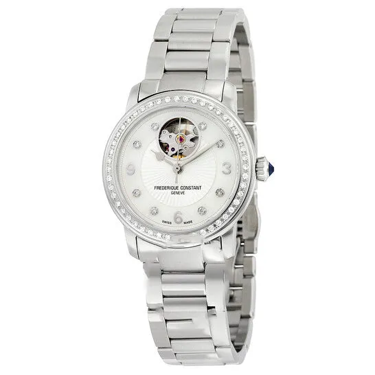 JMS always Necklaces Original Frderique Constant Heart Beat Automatic Mother of Pearl Diamond Dial Stainless Steel Ladies Watch FC310HBAD2PD6B JMS always Necklaces Original Frderique Constant Heart Beat Automatic Mother of Pearl Diamond Dial Stainless Steel Ladies Watch FC310HBAD2PD6B