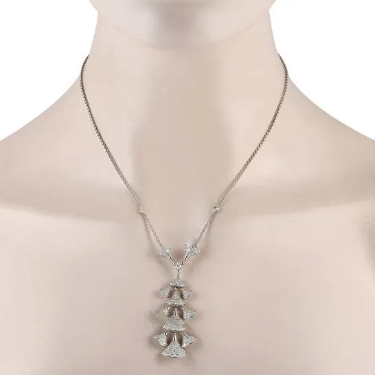 JMS always Necklaces Original PreOwned Bvlgari Diva s Dream 18K White Gold 375ct Diamond Necklace JMS always Necklaces Original PreOwned Bvlgari Diva s Dream 18K White Gold 375ct Diamond Necklace