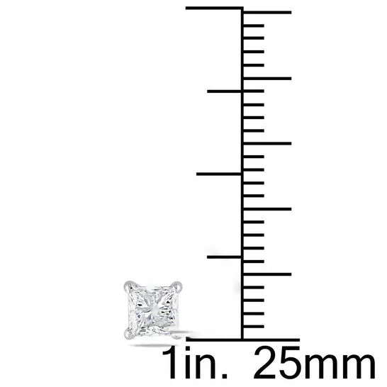 JMS always Original AMOUR 34 CT TW Princess Cut Diamond Stud Earrings In 14K White Gold Earrings JMS always Original AMOUR 34 CT TW Princess Cut Diamond Stud Earrings In 14K White Gold Earrings