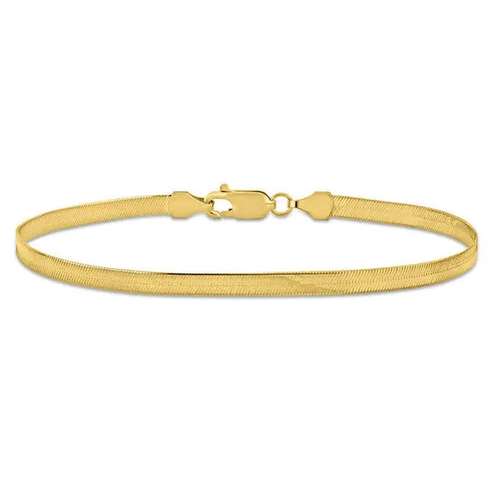 JMS always Original AMOUR 35mm Flex Herringbone Chain Bracelet In 10K Yellow Gold 75 In Bracelets JMS always Original AMOUR 35mm Flex Herringbone Chain Bracelet In 10K Yellow Gold 75 In Bracelets