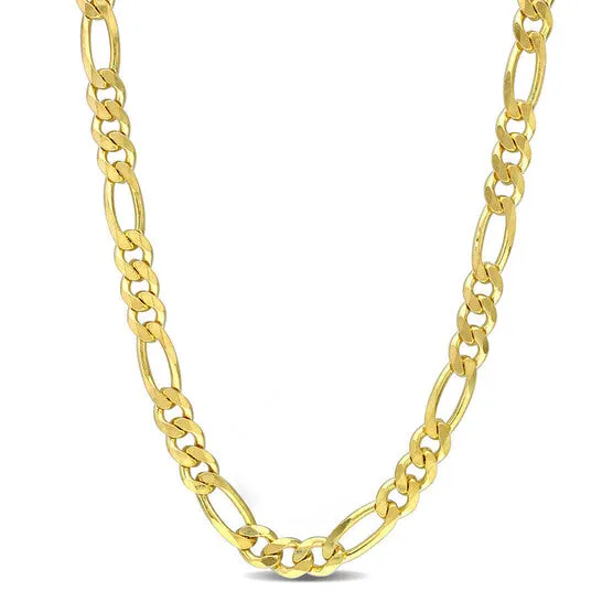 JMS always Original AMOUR 55mm Figaro Chain Necklace In Yellow Plated Sterling Silver 18 In Necklaces
