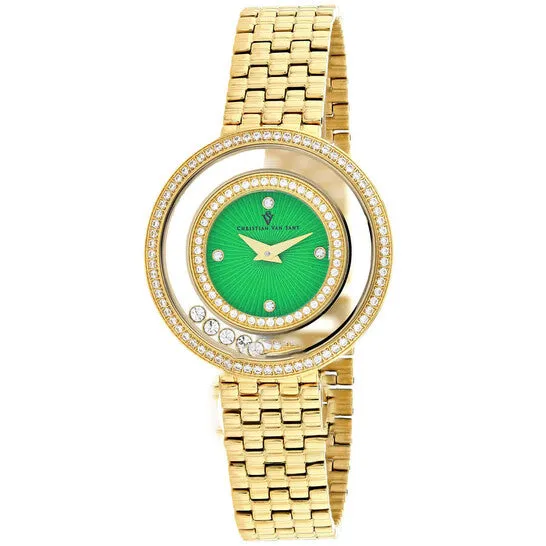 JMS always Original Christian Van Sant Gracieuse Quartz Green Dial Ladies Watch CV4834 Watches JMS always Original Christian Van Sant Gracieuse Quartz Green Dial Ladies Watch CV4834 Watches