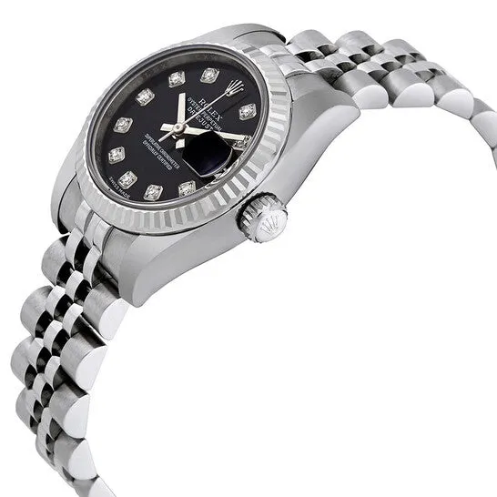 JMS always Original Rolex Lady Datejust 26 Black Dial Stainless Steel Jubilee Bracelet Automatic Watch 179174BKDJ Bracelets JMS always Original Rolex Lady Datejust 26 Black Dial Stainless Steel Jubilee Bracelet Automatic Watch 179174BKDJ Bracelets
