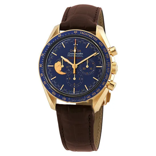 JMS always PreStyled Sets Original Omega Speedmaster 45th Anniversary APOLLO XVII Moonwatch Chronograph 18k Yellow Gold Blue Dial Mens Watch 31163423003001 JMS always PreStyled Sets Original Omega Speedmaster 45th Anniversary APOLLO XVII Moonwatch Chronograph 18k Yellow Gold Blue Dial Mens Watch 31163423003001