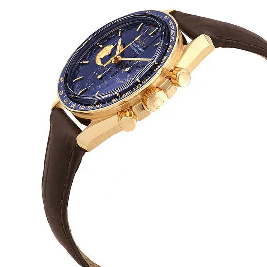 JMS always PreStyled Sets Original Omega Speedmaster 45th Anniversary APOLLO XVII Moonwatch Chronograph 18k Yellow Gold Blue Dial Mens Watch 31163423003001 JMS always PreStyled Sets Original Omega Speedmaster 45th Anniversary APOLLO XVII Moonwatch Chronograph 18k Yellow Gold Blue Dial Mens Watch 31163423003001