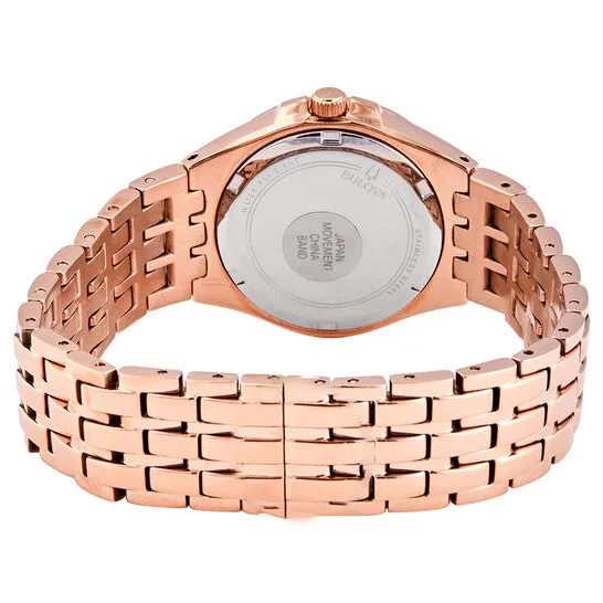 JMS always Rings Original Bulova Phantom Rose Goldtone Baguette Swarovski Crystal Ladies Watch 98L268 JMS always Rings Original Bulova Phantom Rose Goldtone Baguette Swarovski Crystal Ladies Watch 98L268