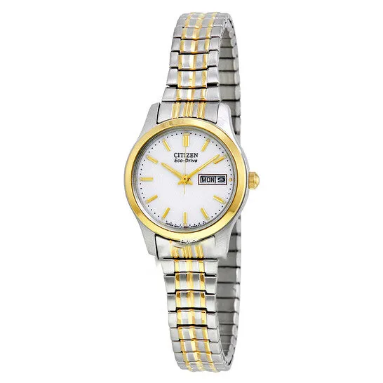 JMS always Rings Original Citizen EcoDrive Expansion White Dial Twotone Ladies Watch EW315490A JMS always Rings Original Citizen EcoDrive Expansion White Dial Twotone Ladies Watch EW315490A