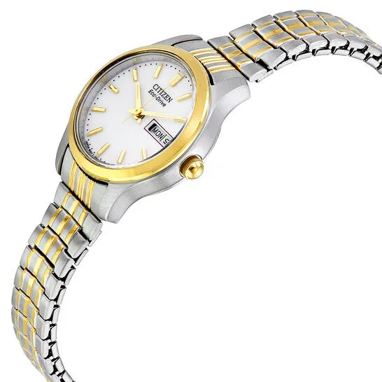 JMS always Rings Original Citizen EcoDrive Expansion White Dial Twotone Ladies Watch EW315490A JMS always Rings Original Citizen EcoDrive Expansion White Dial Twotone Ladies Watch EW315490A