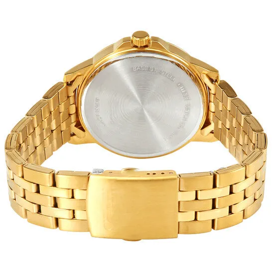 JMS always Rings Original Citizen Quartz Black Dial Goldtone Mens Watch BF201356E JMS always Rings Original Citizen Quartz Black Dial Goldtone Mens Watch BF201356E