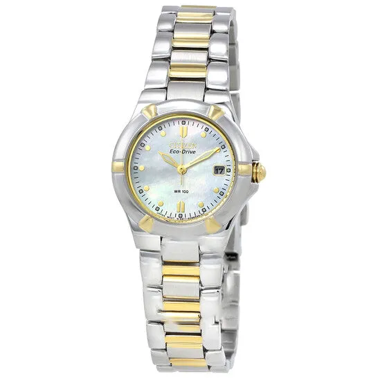 JMS always Rings Original Citizen Riva EcoDrive Mother of Pearl Twotone Ladies Watch EW153457D JMS always Rings Original Citizen Riva EcoDrive Mother of Pearl Twotone Ladies Watch EW153457D