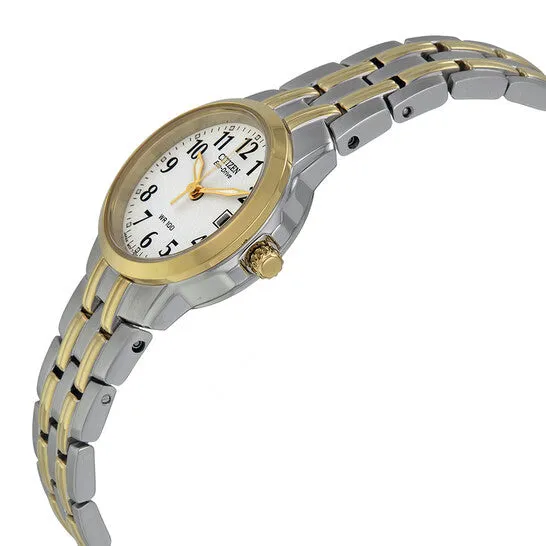 JMS always Rings Original Citizen Silhouette EcoDrive White Dial Twotone Ladies Watch EW154453A JMS always Rings Original Citizen Silhouette EcoDrive White Dial Twotone Ladies Watch EW154453A