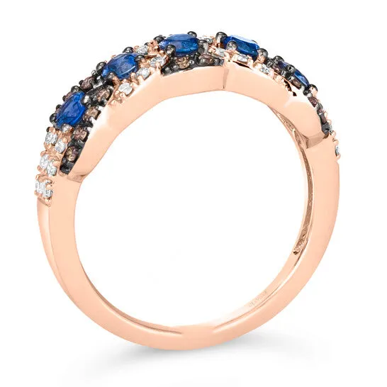JMS always Rings Original Le Vian Blueberry Sapphire Ring set in 14K Strawberry Gold JMS always Rings Original Le Vian Blueberry Sapphire Ring set in 14K Strawberry Gold