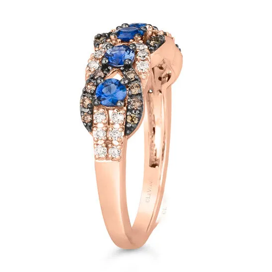 JMS always Rings Original Le Vian Blueberry Sapphire Ring set in 14K Strawberry Gold JMS always Rings Original Le Vian Blueberry Sapphire Ring set in 14K Strawberry Gold