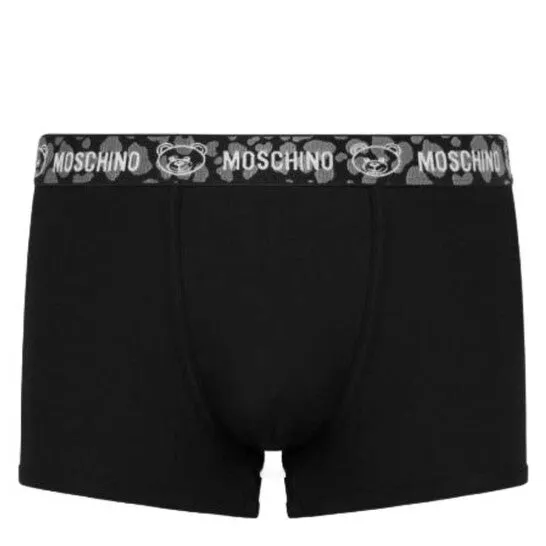 JMS always Rings Original Moschino Mens Black Teddy Leo Elastic Band Boxer Briefs JMS always Rings Original Moschino Mens Black Teddy Leo Elastic Band Boxer Briefs
