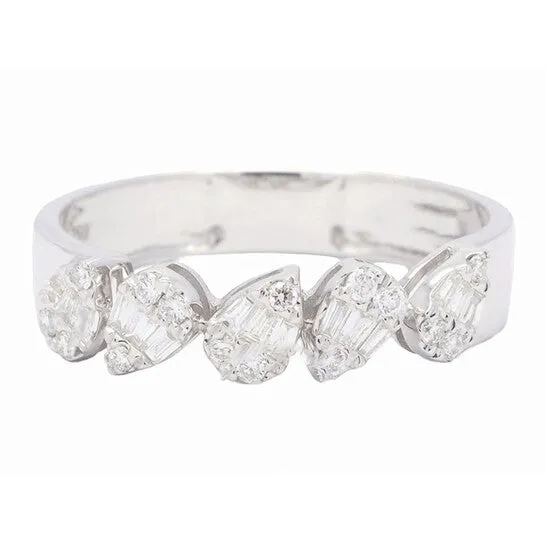 JMS always Rings Original New J Collection Fine Jewellery Ring W Diamond15 Rddi 012 Ct10 Ditapa 015 Ct18kw 262 Gm 18kt White Gold Silver