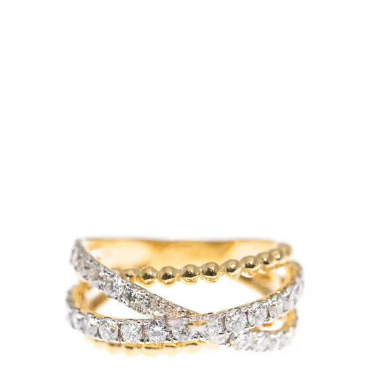 JMS always Rings Original New J Collection Ring W Diamond 34 Rddi 145 Ct18ky 632 Gm eu52 18kt Yellow Gold Gold JMS always Rings Original New J Collection Ring W Diamond 34 Rddi 145 Ct18ky 632 Gm eu52 18kt Yellow Gold Gold