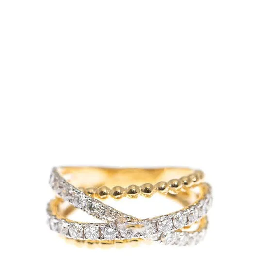 JMS always Rings Original New J Collection Ring W Diamond 34 Rddi 145 Ct18ky 632 Gm eu52 18kt Yellow Gold Gold JMS always Rings Original New J Collection Ring W Diamond 34 Rddi 145 Ct18ky 632 Gm eu52 18kt Yellow Gold Gold