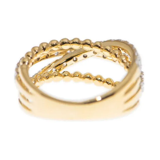 JMS always Rings Original New J Collection Ring W Diamond 34 Rddi 145 Ct18ky 632 Gm eu52 18kt Yellow Gold Gold JMS always Rings Original New J Collection Ring W Diamond 34 Rddi 145 Ct18ky 632 Gm eu52 18kt Yellow Gold Gold