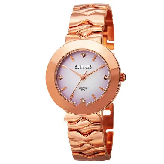 JMS always Watches Original August Steiner Quartz Diamond Purple Dial Ladies Watch AS8157RG JMS always Watches Original August Steiner Quartz Diamond Purple Dial Ladies Watch AS8157RG