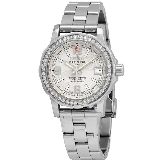 JMS always Watches Original Breitling Colt Quartz Diamond Silver Dial Ladies Watch A7738753G765158A JMS always Watches Original Breitling Colt Quartz Diamond Silver Dial Ladies Watch A7738753G765158A