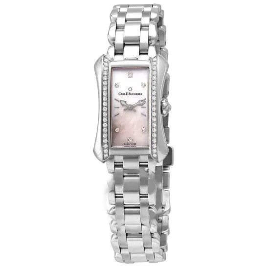 JMS always Watches Original Carl F Bucherer Alacria Princess Quartz Diamond White Mother of Pearl Dial Ladies Watch 0010703087731 JMS always Watches Original Carl F Bucherer Alacria Princess Quartz Diamond White Mother of Pearl Dial Ladies Watch 0010703087731