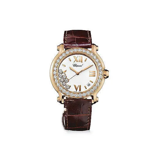 JMS always Watches Original Chopard Happy Sport Round Diamond 18 kt Rose Gold Ladies Watch 2774735001 JMS always Watches Original Chopard Happy Sport Round Diamond 18 kt Rose Gold Ladies Watch 2774735001