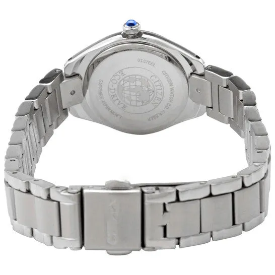 JMS always Watches Original Citizen EcoDrive Crystal Blue Dial Stainless Steel Ladies Watch EW254083L JMS always Watches Original Citizen EcoDrive Crystal Blue Dial Stainless Steel Ladies Watch EW254083L
