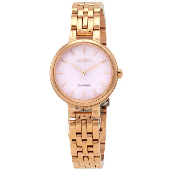 JMS always Watches Original Citizen L EcoDrive Pink Dial Ladies Watch EM099382X JMS always Watches Original Citizen L EcoDrive Pink Dial Ladies Watch EM099382X
