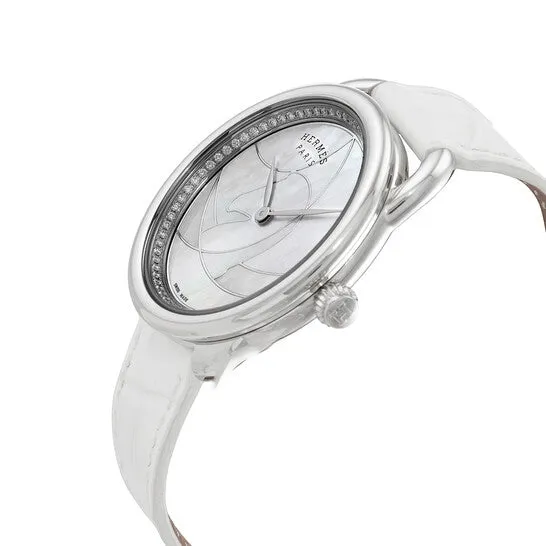 JMS always Watches Original Hermes Arceau Cavales Quartz Mother of Pearl Dial Ladies Watch 045765WW00 JMS always Watches Original Hermes Arceau Cavales Quartz Mother of Pearl Dial Ladies Watch 045765WW00