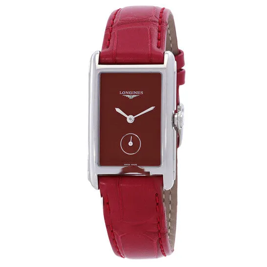 JMS always Watches Original Longines Dolce Vita Quartz Red Dial Ladies Watch L55124912 JMS always Watches Original Longines Dolce Vita Quartz Red Dial Ladies Watch L55124912