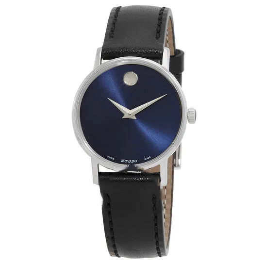 JMS always Watches Original Movado Classic Museum Quartz Blue Dial Ladies Watch 0607318 JMS always Watches Original Movado Classic Museum Quartz Blue Dial Ladies Watch 0607318