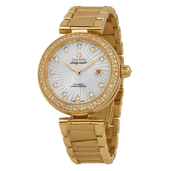 JMS always Watches Original Omega De Ville Ladymatic Mother of Pearl Dial 18kt Yellow Gold Diamond Ladies Watch 42565342055002 JMS always Watches Original Omega De Ville Ladymatic Mother of Pearl Dial 18kt Yellow Gold Diamond Ladies Watch 42565342055002