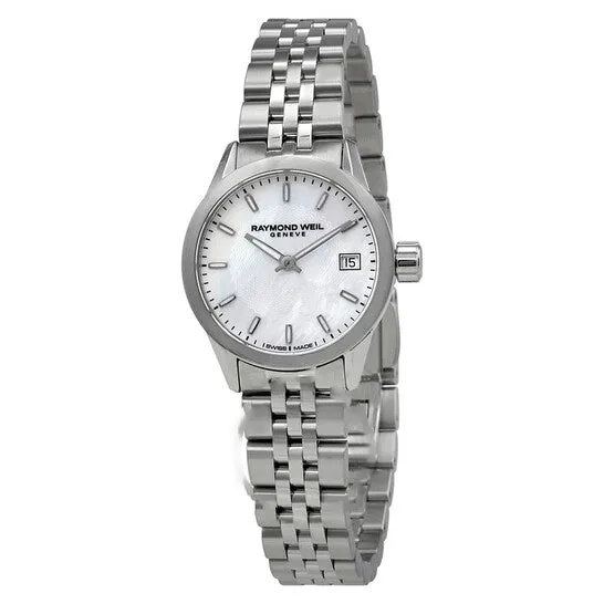 JMS always Watches Original Raymond Weil Freelancer White Mother of Pearl Dial Ladies Watch 5626ST97021 JMS always Watches Original Raymond Weil Freelancer White Mother of Pearl Dial Ladies Watch 5626ST97021