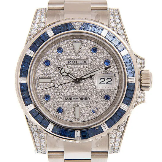 JMS always Watches Original Rolex Submariner Automatic Chronometer Saphire Set Diamond Watch 116659SABRO JMS always Watches Original Rolex Submariner Automatic Chronometer Saphire Set Diamond Watch 116659SABRO