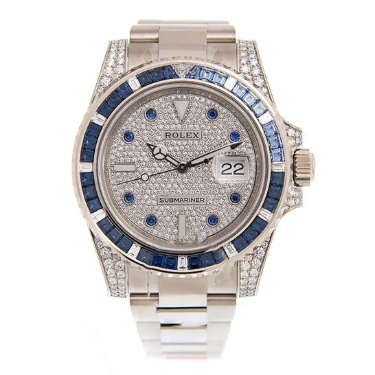 JMS always Watches Original Rolex Submariner Automatic Chronometer Saphire Set Diamond Watch 116659SABRO JMS always Watches Original Rolex Submariner Automatic Chronometer Saphire Set Diamond Watch 116659SABRO