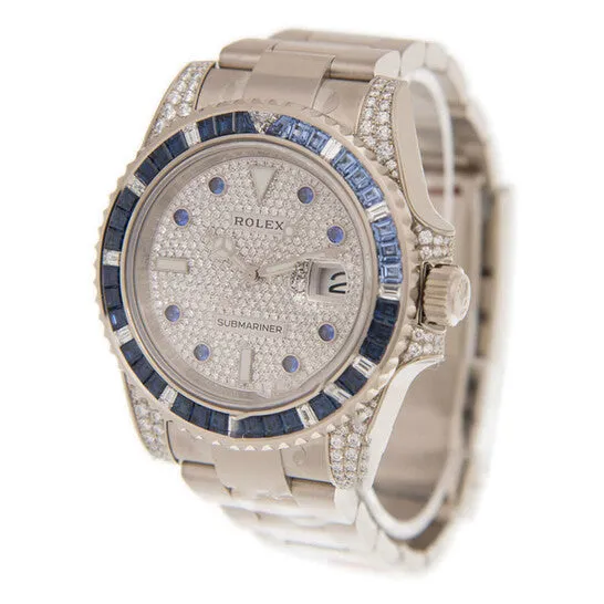 JMS always Watches Original Rolex Submariner Automatic Chronometer Saphire Set Diamond Watch 116659SABRO JMS always Watches Original Rolex Submariner Automatic Chronometer Saphire Set Diamond Watch 116659SABRO