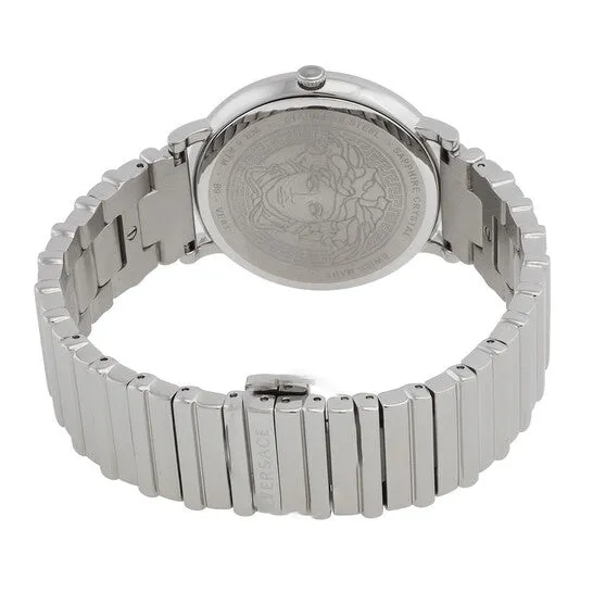 JMS always Watches Original Versace VCircle Logomania Quartz White Dial Ladies Watch VE8101419 JMS always Watches Original Versace VCircle Logomania Quartz White Dial Ladies Watch VE8101419