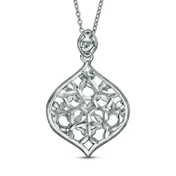 Natural DiamondCut MarquiseShaped Pendant in Sterling Silver Goldia Necklaces Natural DiamondCut MarquiseShaped Pendant in Sterling Silver Goldia Necklaces