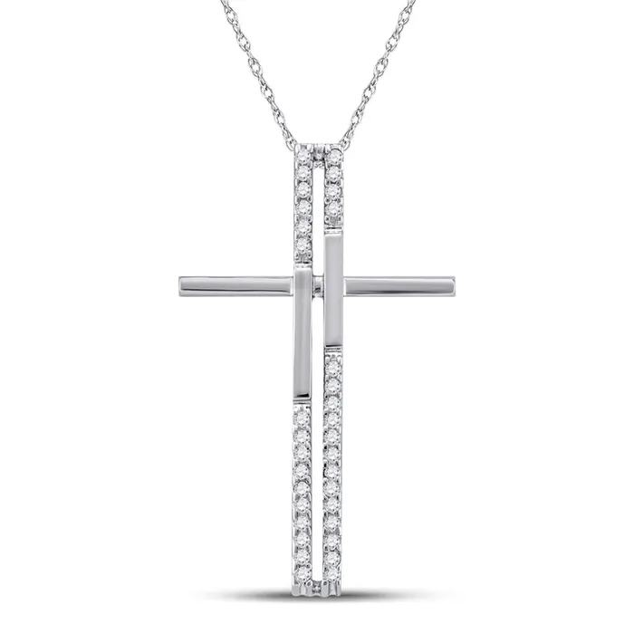 Necklaces 18CTDiamond CROSS PENDANT gndatlanta