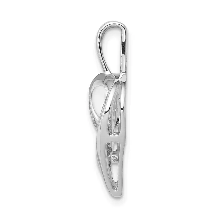 Necklaces 14k White Gold 18ct Real Diamond Heart Pendant Goldia