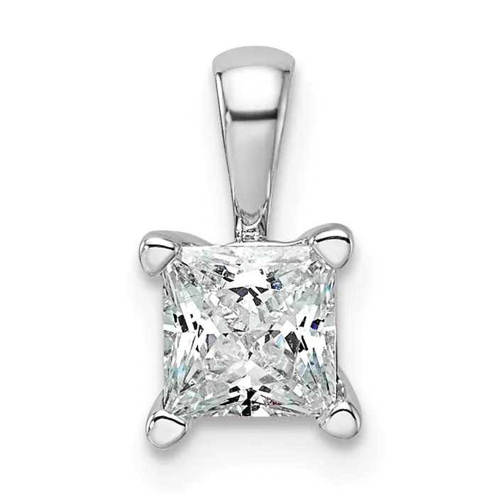 Necklaces 14k White Gold 34 Ct Lab Grown Diamond VSSI G 18 inch 4 Prong Pendant Necklace Goldia Necklaces 14k White Gold 34 Ct Lab Grown Diamond VSSI G 18 inch 4 Prong Pendant Necklace Goldia