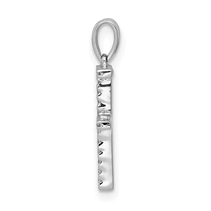 Necklaces Goldia 14K White Gold Real Diamond Letter F Initial Pendant