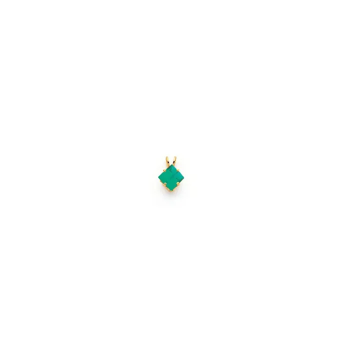 Necklaces Goldia 14K Yellow Gold 6mm Princess Cut Mount St Helens pendant