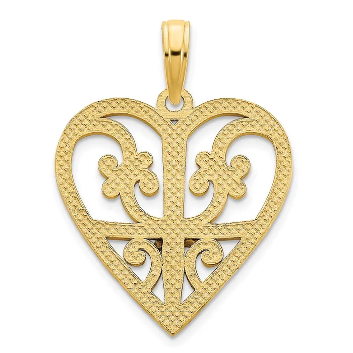 Necklaces Goldia 14k Yellow Gold Fancy Heart Pendant