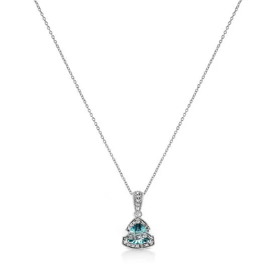 Necklaces JMS always Original Haus of Brilliance 925 Sterling Silver 7x7 mm Trillion Cut Blue Topaz Gemstone and Diamond Accent 18 Pendant Necklace Necklaces JMS always Original Haus of Brilliance 925 Sterling Silver 7x7 mm Trillion Cut Blue Topaz Gemstone and Diamond Accent 18 Pendant Necklace