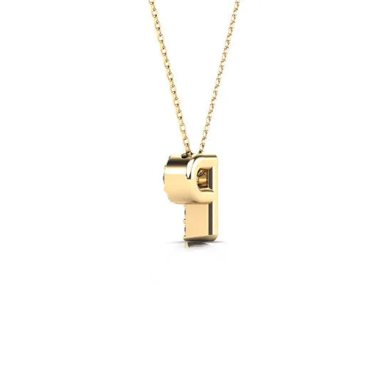 Necklaces JMS always Original Maulijewels 010 Carat Natural Round Diamond Initial P Pendant Necklace In 14K Yellow Gold With 18 Gold Cable Chain Necklaces JMS always Original Maulijewels 010 Carat Natural Round Diamond Initial P Pendant Necklace In 14K Yellow Gold With 18 Gold Cable Chain