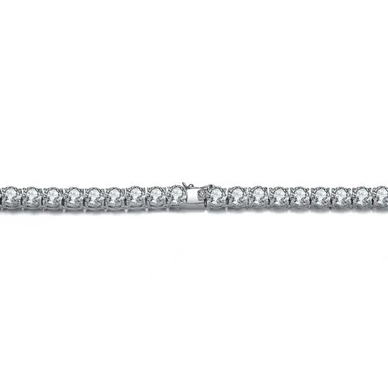 Necklaces JMS always Original Megan Walford Sterling Silver Cubic Zirconia 6MM Tennis Necklace Necklaces JMS always Original Megan Walford Sterling Silver Cubic Zirconia 6MM Tennis Necklace