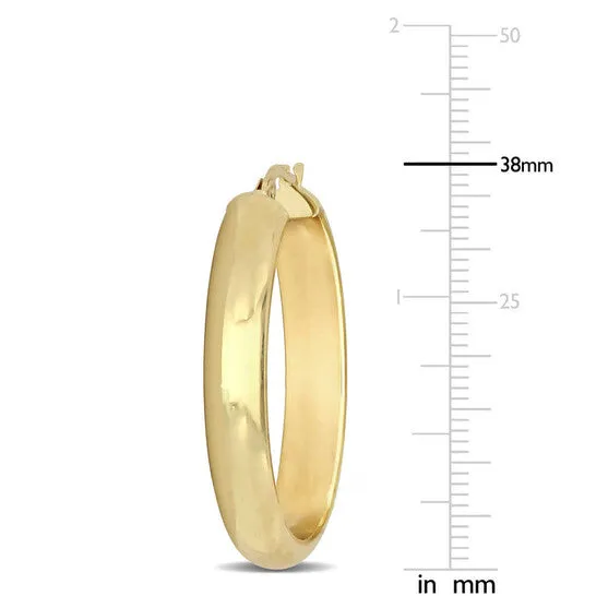Original Amour 28mm Oval Hoop Earrings in 10k Yellow Gold JMS always Earrings Original Amour 28mm Oval Hoop Earrings in 10k Yellow Gold JMS always Earrings